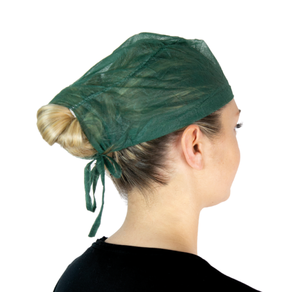 Cappellino Monouso Con Lacci Fissi In Tnt