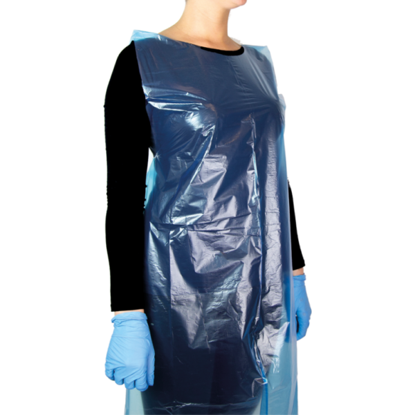 Grembiule Monouso In Ldpe azzurro