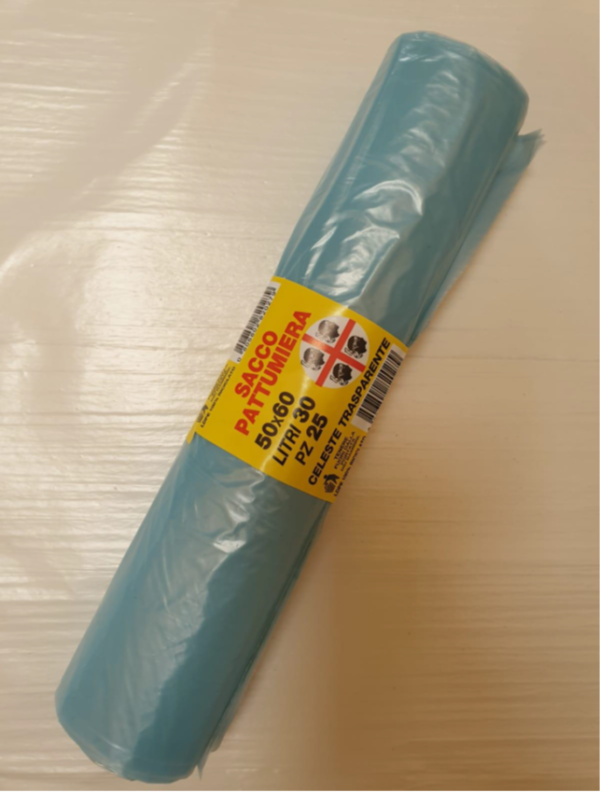 SACCO PATTUMIERA 50X60 LDPE 100% RICICLATO 500 PZ